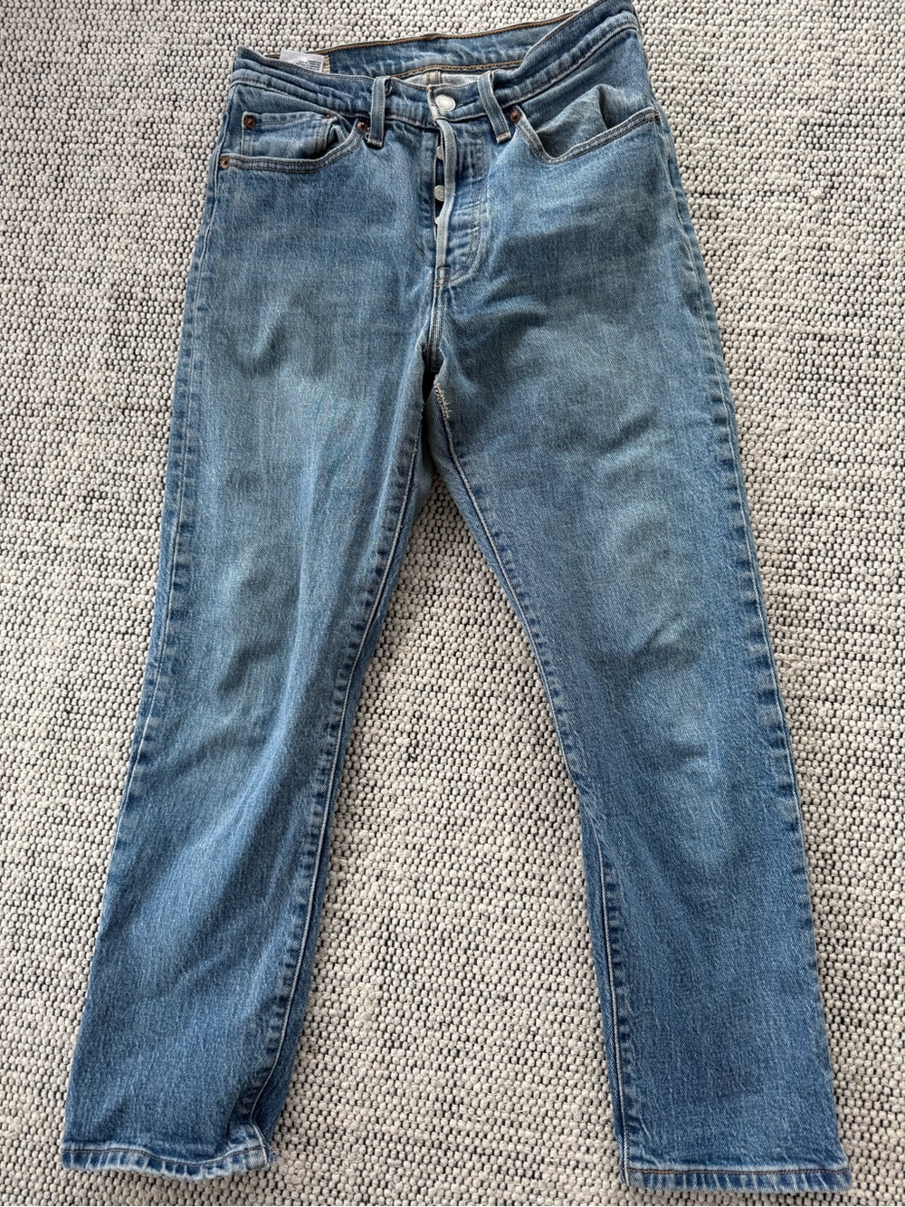 Levi's 501 Straight Leg Blue Jeans